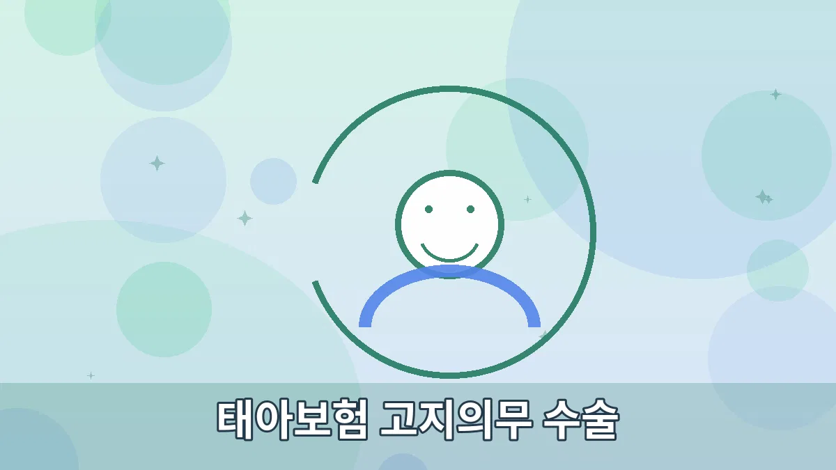 태아보험 고지의무 수술 안내 이미지 2
