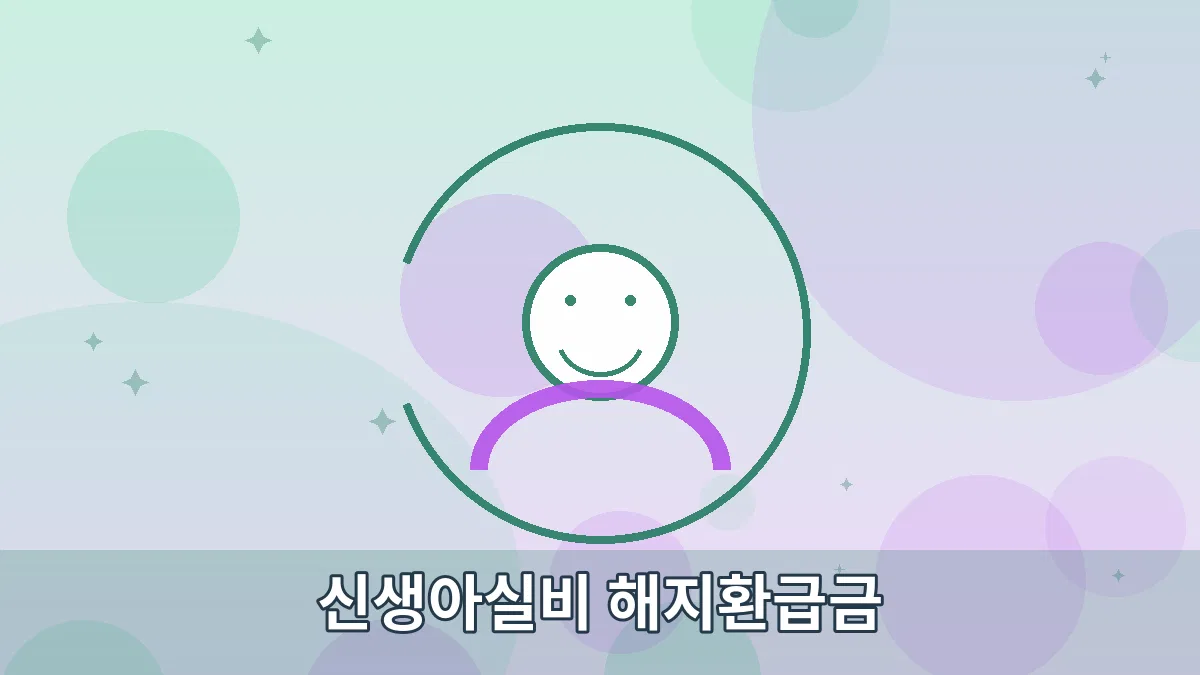 신생아실비 해지환급금 안내 이미지 4